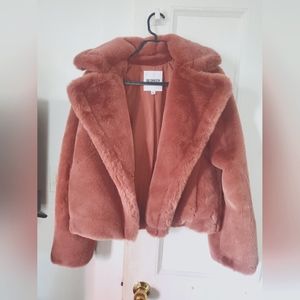 Collared teddy bear jacket